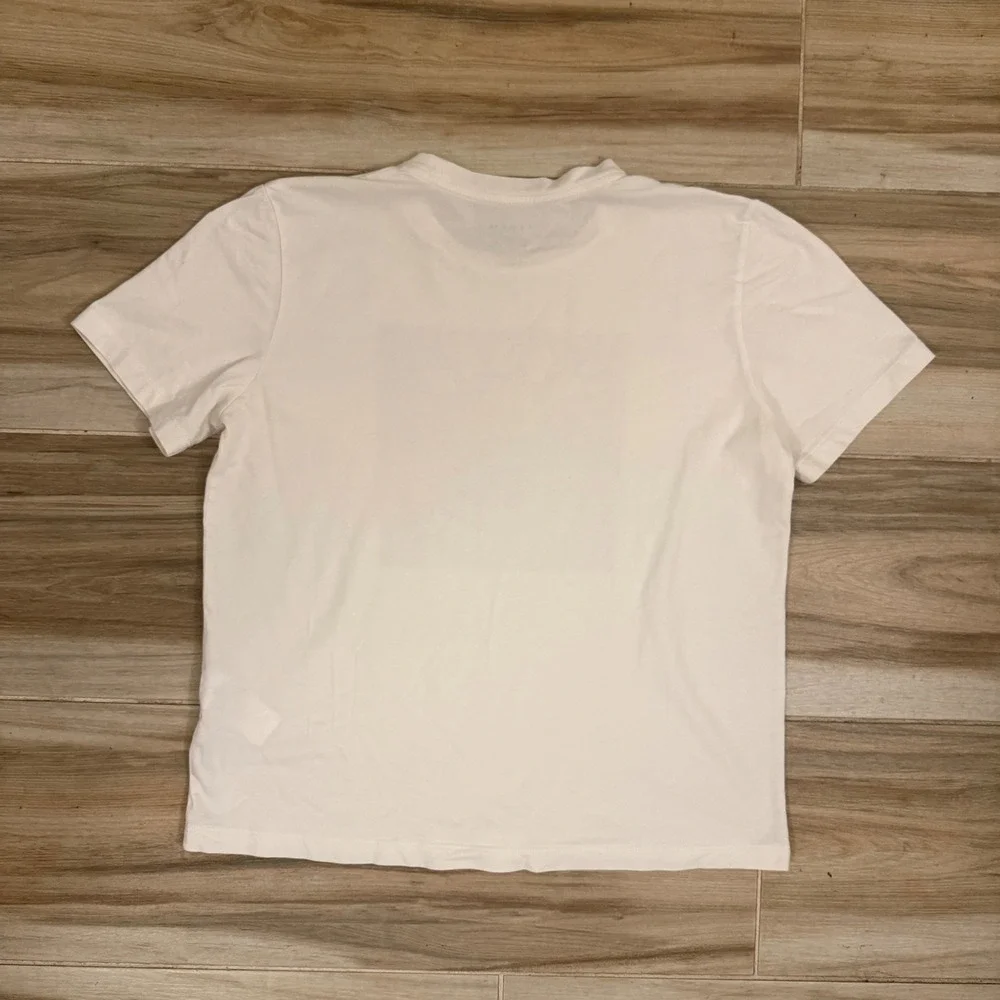 Coach New York Womens White Cotton‎ Snake Graphic T-Shirt CZ066 Medium